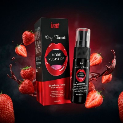 INTT DEEP THROAT MORE PLEASURE SPRAY ORAL SABOR FRESA