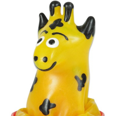 CONDOMERIE PRESERVATIVO DECORATIVO PINTADO A MANO JIRAFA