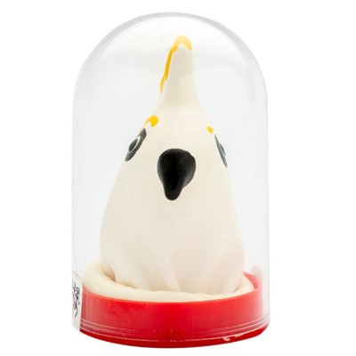 CONDOMERIE PRESERVATIVO DECORATIVO PINTADO A MANO LORO BLANCO