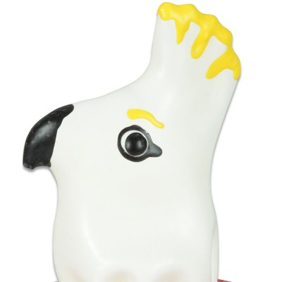 CONDOMERIE PRESERVATIVO DECORATIVO PINTADO A MANO LORO BLANCO