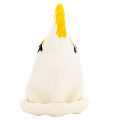 CONDOMERIE PRESERVATIVO DECORATIVO PINTADO A MANO LORO BLANCO