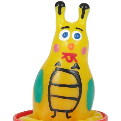 CONDOMERIE PRESERVATIVO DECORATIVO PINTADO A MANO ABEJA