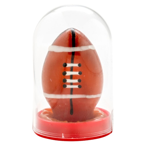 CONDOMERIE PRESERVATIVO DECORATIVO PINTADO A MANO PELOTA DE RUGBY