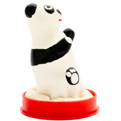CONDOMERIE PRESERVATIVO DECORATIVO PINTADO A MANO PANDA MODELO 1