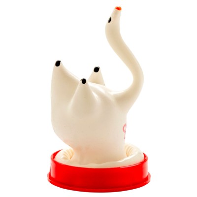 CONDOMERIE PRESERVATIVO DECORATIVO PINTADO A MANO CISNE