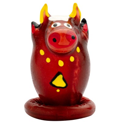 CONDOMERIE PRESERVATIVO DECORATIVO PINTADO A MANO TORO MODELO 1