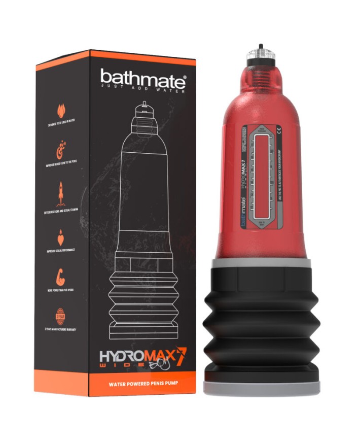 BATHMATE HYDROMAX 7 WIDE BOY X30 ROJO