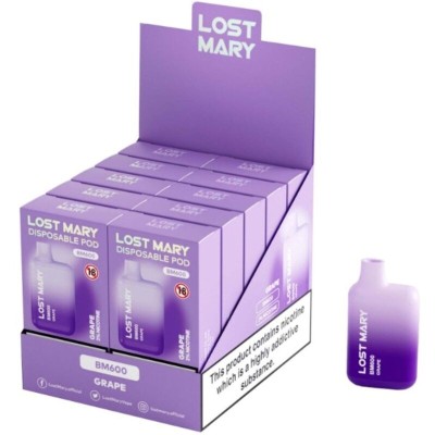 LOST MARY BM600 VAPER NICOTINA 2 DESECHABLE SABOR UVA