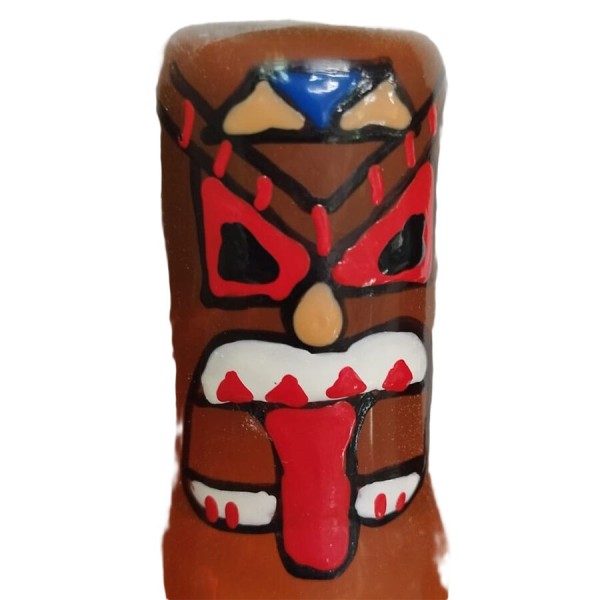 CONDOMERIE PRESERVATIVO DECORATIVO PINTADO A MANO TOTEM TIKI 01