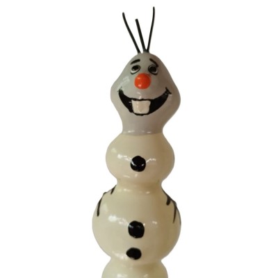 CONDOMERIE PRESERVATIVO DECORATIVO PINTADO A MANO LINDO MUNECO DE NIEVE XL