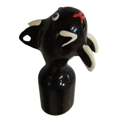 CONDOMERIE PRESERVATIVO DECORATIVO PINTADO A MANO ORCA AMABLE XL