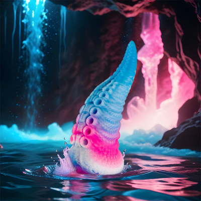 EPIC PHORCYS DILDO TENTACULO AZUL TAMANO PEQUENO