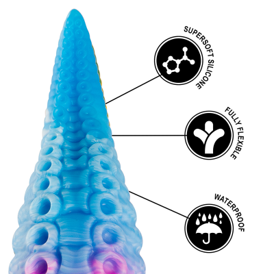 EPIC PHORCYS DILDO TENTACULO AZUL TAMANO PEQUENO