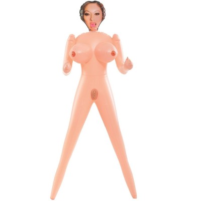 EXTREME DOLLZ MUNECA HINCHABLE TAMANO REAL CON CARA 3D VAGINA Y ANO REALISTA