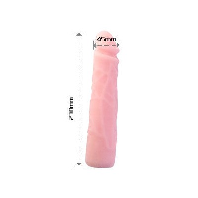 BAILE DILDO SILICONA TACTO PIEL REALISTICO 23 CM