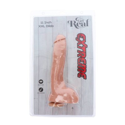 GET REAL EXTREME XXL DILDO 28 CM NATURAL