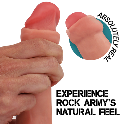ROCKARMY RAPTOR DILDO REALISTA DUAL DENSITY LIQUID SILICONE 24 CM O 44 CM