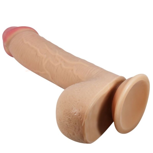 PRETTY LOVE SLIDING SKIN SERIES DILDO REALISTICO CON VENTOSA PIEL DESLIZANTE NATURAL 234 CM