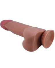 PRETTY LOVE SLIDING SKIN SERIES DILDO REALISTICO CON VENTOSA PIEL DESLIZANTE MORENO 218 CM