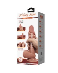 PRETTY LOVE SLIDING SKIN SERIES DILDO REALISTICO CON VENTOSA PIEL DESLIZANTE MORENO 218 CM