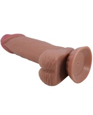 PRETTY LOVE SLIDING SKIN SERIES DILDO REALISTICO CON VENTOSA PIEL DESLIZANTE MORENO 194 CM