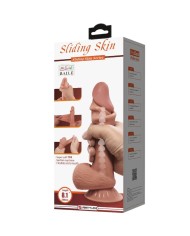 PRETTY LOVE SLIDING SKIN SERIES DILDO REALISTICO CON VENTOSA PIEL DESLIZANTE MORENO 194 CM