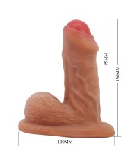 PRETTY LOVE WARNELL DILDO ULTRA REALISTICO Y ELASTICO 95 CM MULATO