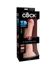 KING COCK DILDO TRIPLE DENSIDAD 216 CM