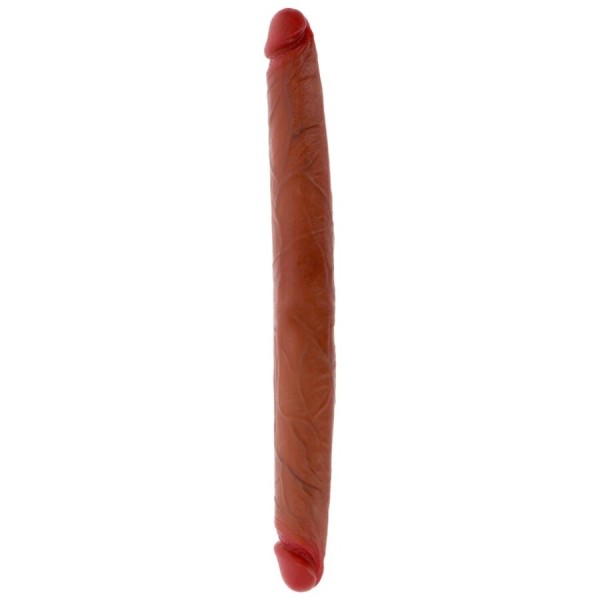 GET REAL DILDO DOBLE DONG DE SILICONA CARAMELO 40 CM
