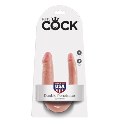 KING COCK DILDO DOBLE PENETRACION 127 CM NATURAL