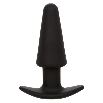 CALEXOTICS ROCK BOTTOM PLUG ANAL CONICO 10 VIBRACIONES SILICONA NEGRO