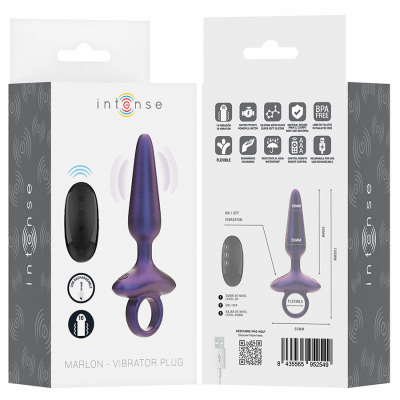 INTENSE MARLON PLUG ANAL VIBRADOR MODELO 4 CONTROL REMOTO