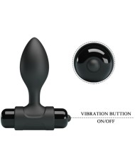 PRETTY LOVE VIBRA BUTT PLUG ANAL 10 VIBRACIONES NEGRO