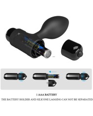 PRETTY LOVE VIBRA BUTT PLUG ANAL 10 VIBRACIONES NEGRO