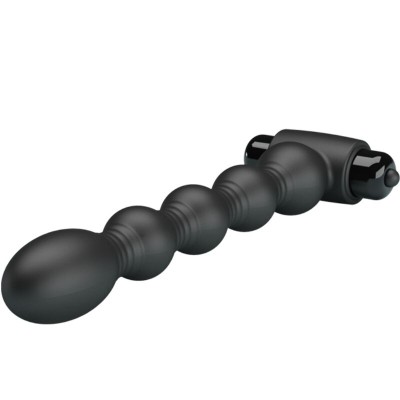 PRETTY LOVE LYNN PLUG ANAL SILICONA 10 VIBRACIONES NEGRO
