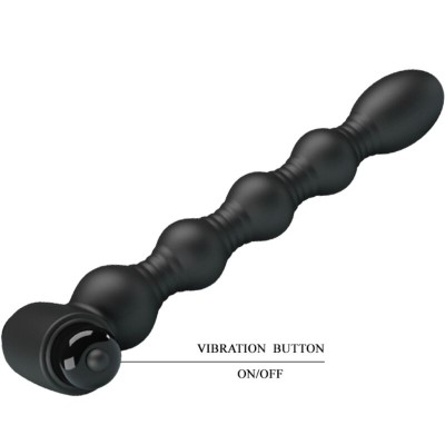 PRETTY LOVE LYNN PLUG ANAL SILICONA 10 VIBRACIONES NEGRO