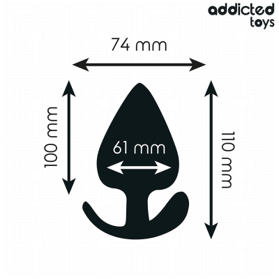 ADDICTED TOYS PLUG ANAL SILICONA TALLA XXL 11 CM