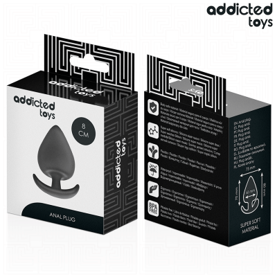 ADDICTED TOYS PLUG ANAL SILICONA TALLA L 8 CM