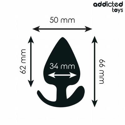 ADDICTED TOYS PLUG ANAL SILICONA TALLA M 66 CM