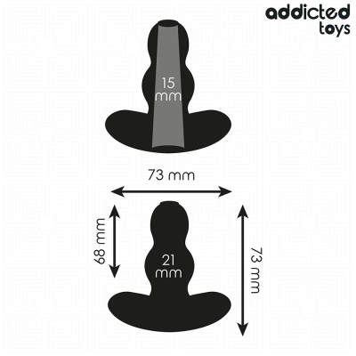 ADDICTED TOYS PLUG ANAL HUECO SILICONA TALLA S 73 CM