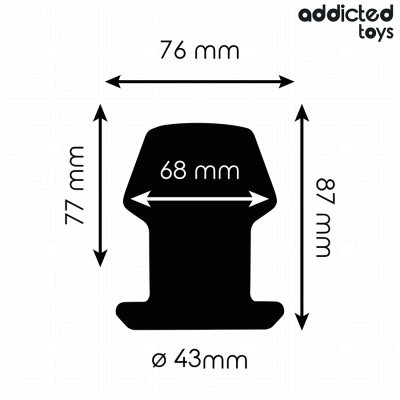 ADDICTED TOYS PLUG ANAL HUECO EXTREM SILICONA TALLA M 87 CM