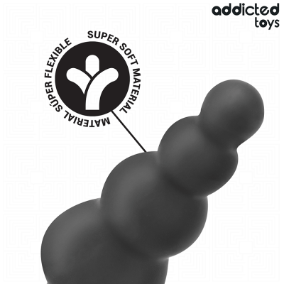 ADDICTED TOYS PLUG ANAL CON ANILLO SILICONA MODELO 5