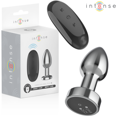 INTENSE PLUG ANAL 10 VIBRACIONES METAL CON CONTROL REMOTO S