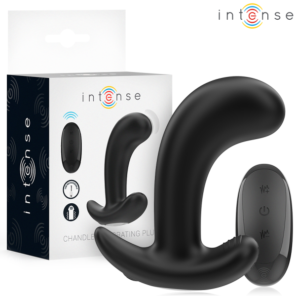 INTENSE CHANDLER PLUG ANAL 10 VIBRACIONES NEGRO CONTROL REMOTO