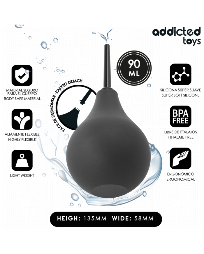 ADDICTED TOYS LIMPIADOR ANAL DE VIAJE TALLA S 90 ML ADDICTED TOYS LIMPIADOR ANAL DE VIAJE TALLA S 90 ML