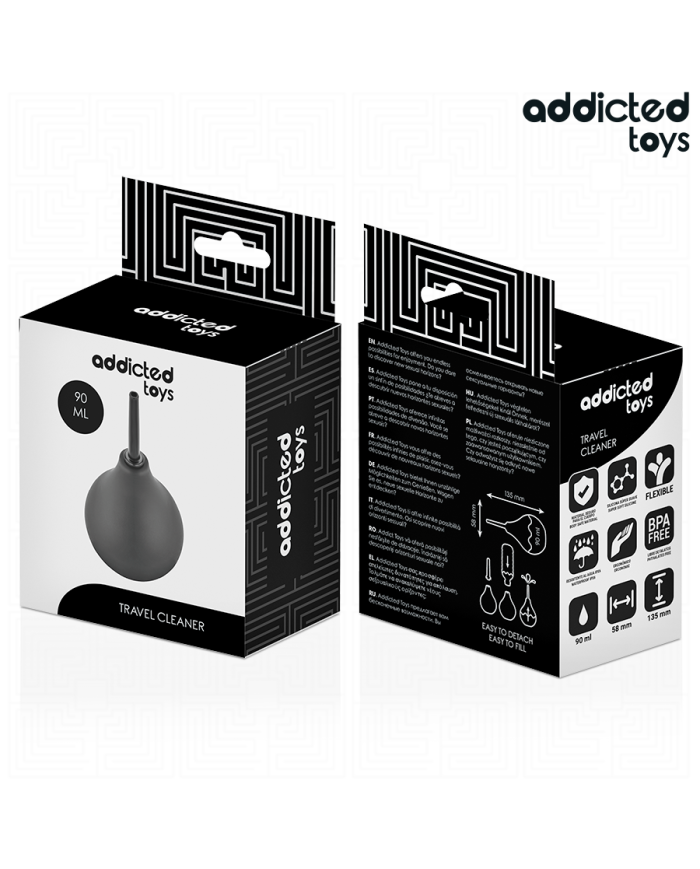 ADDICTED TOYS LIMPIADOR ANAL DE VIAJE TALLA S 90 ML ADDICTED TOYS LIMPIADOR ANAL DE VIAJE TALLA S 90 ML