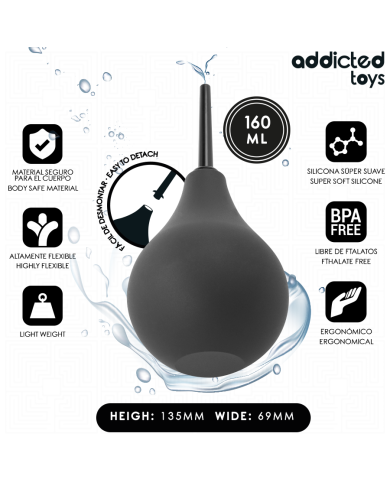 ADDICTED TOYS LIMPIADOR ANAL DE VIAJE TALLA M 160 ML ADDICTED TOYS LIMPIADOR ANAL DE VIAJE TALLA M 160 ML