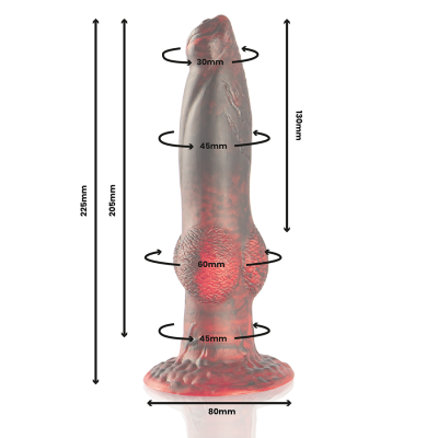 EPIC PROMETHEUS DILDO TITAN EN LLAMAS RECARGABLE CONTROL REMOTO
