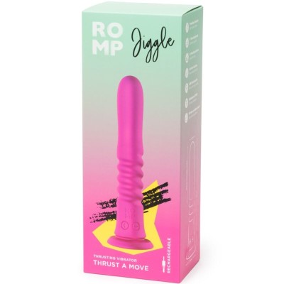 ROMP JIGGLE VIBRADOR UP AND DOWN CON VENTOSA ROSA