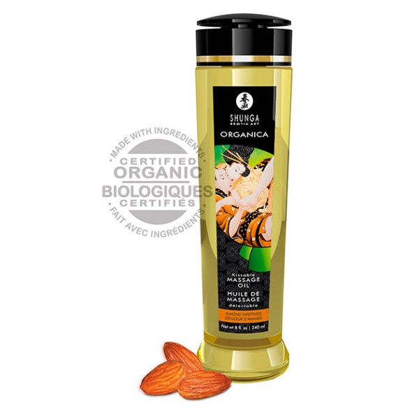 SHUNGA ACEITE DE MASAJE ORGANICO ALMENDRA 240 ML
